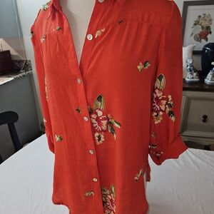 Fig and Flower Scarlet Top
